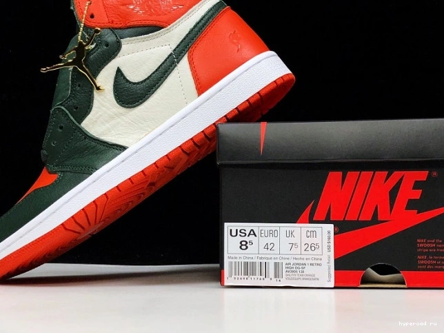 Retro Sail Jordan 1 SoleFly Air High Orange AV3905-138 OG x Fir-Team 0807